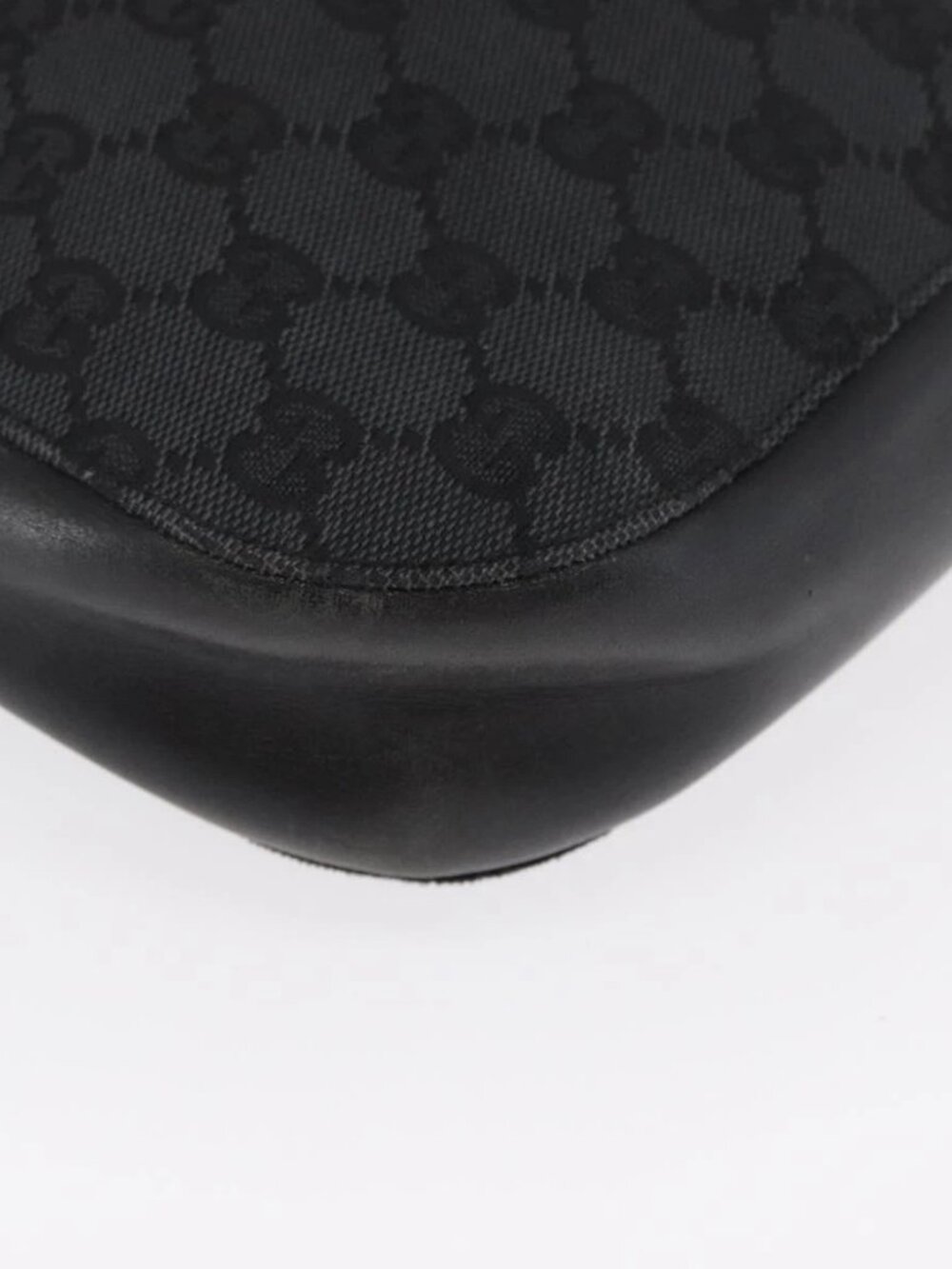 GUCCI GG Canvas Shoulder Bag Black Silver 001 3746 Auth 170401 - Picture 10 of 16